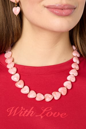 Necklace with heart-shaped beads h5 Picture3