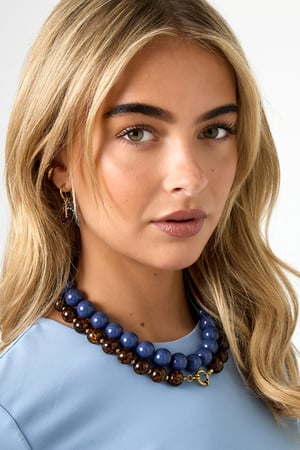 Large colored necklace - 15mm h5 Picture3