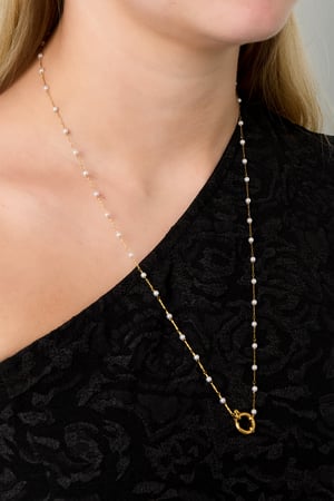 Lock with pearls necklace h5 Picture3