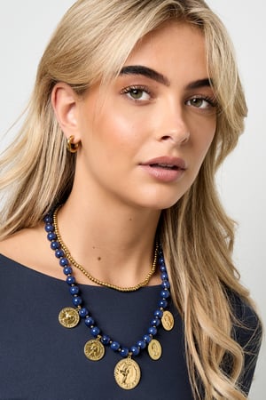 Acrylic Beaded Necklaces Figure Retro Daily Classic Series Women's jewelry h5 Picture2