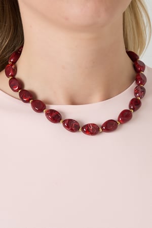 Akrilik Boncuklu Kolyeler Boncuklar Günlük Günlük-13mm*18.4mm h5 Resim2