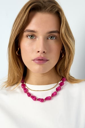 Acrylic Beaded Necklaces Beads Casual Daily Simple Series Women's jewelry h5 Picture2