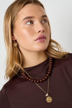 Collane con ciondolo sole Casual Quotidiano Semplice Serie Gioielli da donna h5 Immagine3