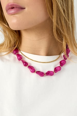 Acrylic Beaded Necklaces Beads Casual Daily Simple Series Women's jewelry h5 Picture3