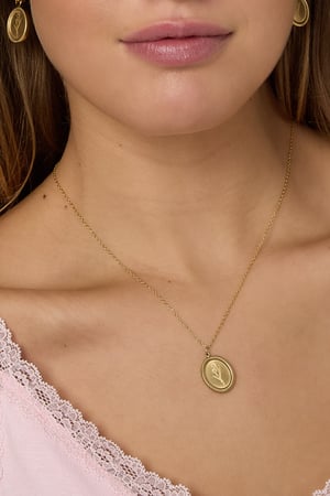 Tulip Blossom Stainless Steel Necklace h5 Picture5