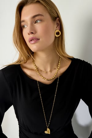 Edelstahl Kette Halsketten Herz Casual Täglich Einfache Serie frauen schmuck h5 Bild2