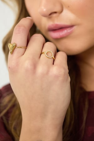 Stainless Steel Minimalist Rings circle Casual Daily Simple Series Women's jewelry h5 Picture2