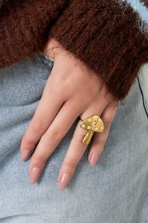 Anelli in acciaio inossidabile con dichiarazione, stile casual, quotidiano, semplice, da donna h5 Immagine2