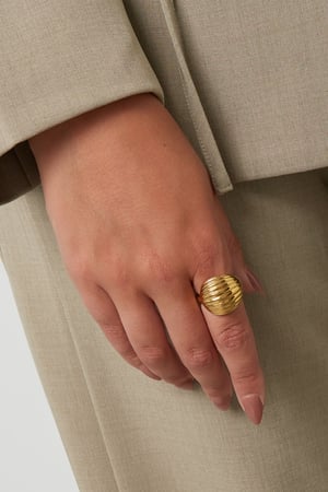 Stainless Steel Statement Rings irregular shape Daily Daily Simple Series Women's jewelry h5 Picture2