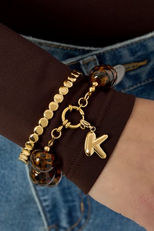 Stainless Steel Jewelry Charms Letter Casual Daily Simple Series Women's jewelry h5 Picture3