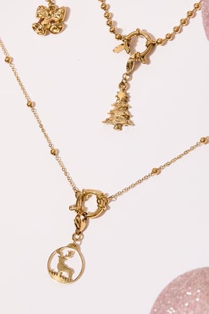 Roestvrijstalen sieradenbedels Dier Casual Kerstmis Eenvoudige serie Dames sieraden h5 Afbeelding2