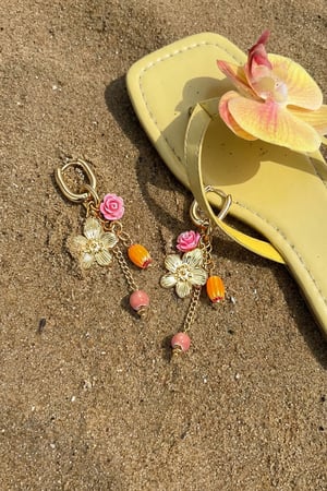 Stainless Steel Dangle Earrings Flower Casual Daily Romantic Series Women's jewelry h5 Picture2