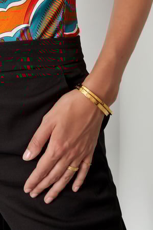 Bracelet esclave love you to the moon and back petit - doré h5 Image2