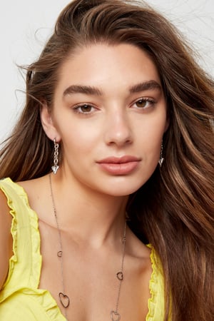 Earrings link & heart - Gold Color Stainless Steel h5 Picture4