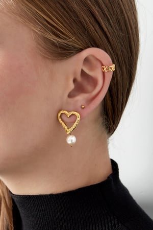 Earcuff Heart Bliss - Silver Color color h5 Picture3