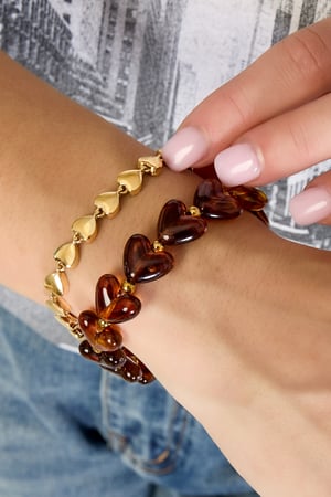 Stainless Steel Chain Bracelets Heart Simple Daily Simple Series Women's jewelry h5 Picture2