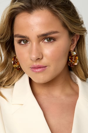 Pendientes de aro de cobre geométricos, informales, diarios, sencillos, joyería para mujer h5 Imagen4