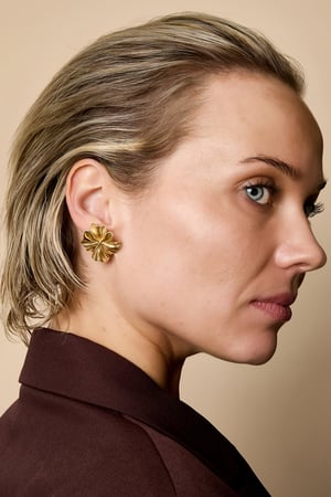 Boucles d'oreilles à tige Fleur Casual Daily Simple Série Bijoux pour femmes h5 Image2