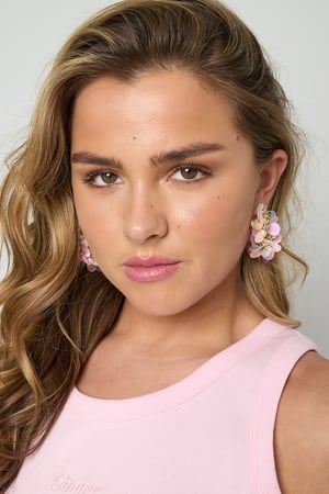 Pendientes de aro de cobre geométricos, informales, diarios, sencillos, joyería para mujer h5 Imagen2