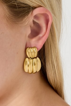 Edelstahl Ohrstecker Geometrisch Casual Daily Simple Serie Damenschmuck h5 Bild2