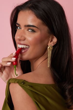 Stainless Steel Dangle Earrings sun Casual Daily Simple Series Women's jewelry h5 Picture2