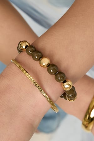 Bracelets en perles acryliques, série décontractée, simple et quotidienne, bijoux pour femmes-10mm h5 Image2