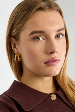 Orecchini pendenti in acciaio inossidabile, linea Casual Daily Simple, gioielli da donna h5 Immagine2