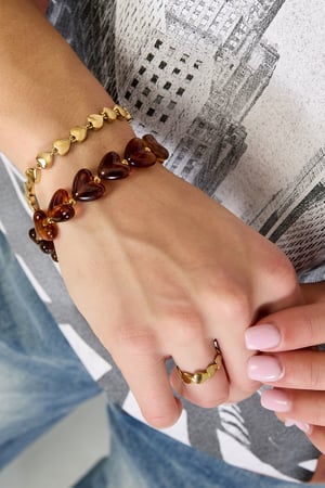 Elastisches Herzperlenarmband h5 Bild3