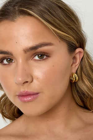 Small double braided hoop earrings h5 Picture2