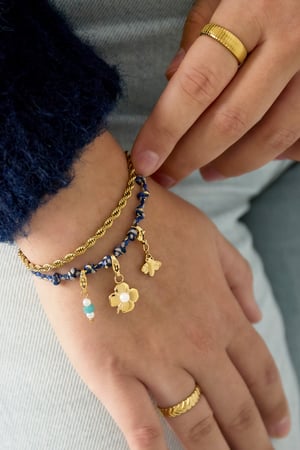 Pamuk Zincir Bileklikler karışık renk Günlük Günlük h5 Resim2