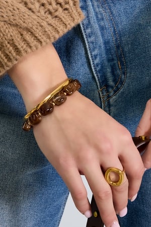 Akrilik Boncuklu Bilezikler Boncuklar Retro Günlük Klasik Seri Kadın Takıları h5 Resim2