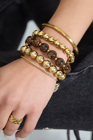 Bracelets en perles acryliques, collection décontractée et simple pour femmes h5 Image2