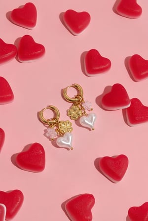 Stainless Steel Drop Earrings Heart Casual Valentine's Day Romantic Series Women's jewelry h5 Picture2