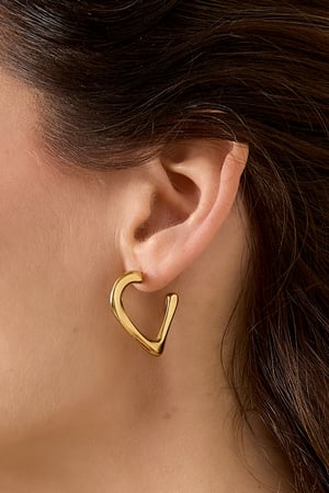 Creolen Herz Simple Daily Simple Serie Damenschmuck h5 Bild3