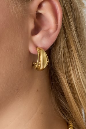 Stainless Steel Hoop Earrings Geometric Casual Daily h5 Picture2