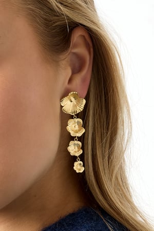 Boucles d'oreilles pendantes Fleur Décontracté Quotidien Rassemblement/Fête Simple Série Bijoux pour femmes h5 Image3