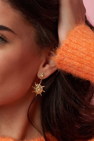 Stainless Steel Charm Earrings sun Casual Daily Simple Series Women's jewelry h5 Picture3