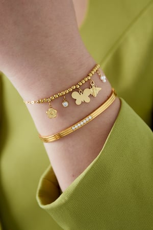 Butterfly Bliss Armband - Goldfarben h5 Bild2