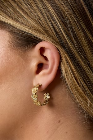 Daisy hoop earrings h5 Picture3