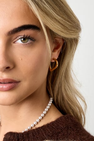 Hoop Earrings Heart Simple Daily Simple Series Women's jewelry h5 Picture4