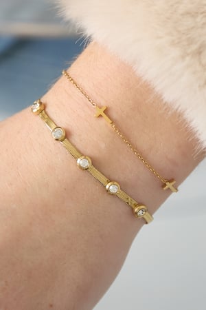 Stainless Steel Chain Bracelets Cross Casual Daily Simple Series Women's jewelry h5 Picture2