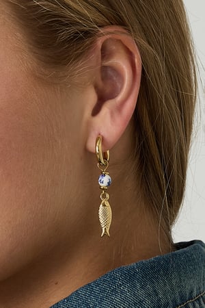 Stainless Steel Dangle Earrings fish Casual Holiday/Beach Simple Series Women's jewelry h5 Picture3