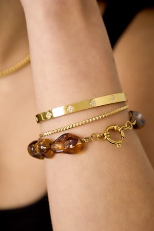 Braccialetti con perline in acrilico, perline, serie classica retrò quotidiana, gioielli da donna h5 Immagine2