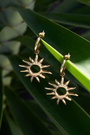 Stainless Steel Drop Earrings sun Casual Daily Simple Series Women's jewelry h5 Picture2