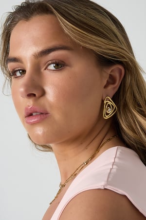 Hypnosis earrings with stone h5 Picture2