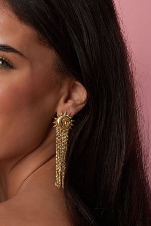 Stainless Steel Dangle Earrings sun Casual Daily Simple Series Women's jewelry h5 Picture4