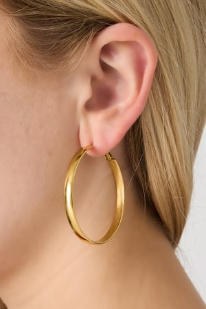Basic Hoop earrings thick M h5 Picture2