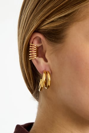 Orecchini pendenti in acciaio inossidabile, linea Casual Daily Simple, gioielli da donna h5 Immagine3