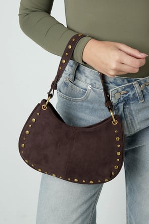 Shoulder Bags Rivet Casual Suede Daily Accessories h5 Picture2