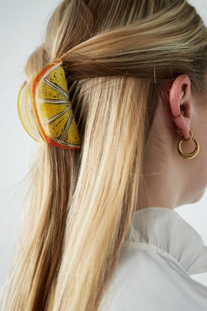 Hair clip Lemon with a touch of orange h5 Picture3